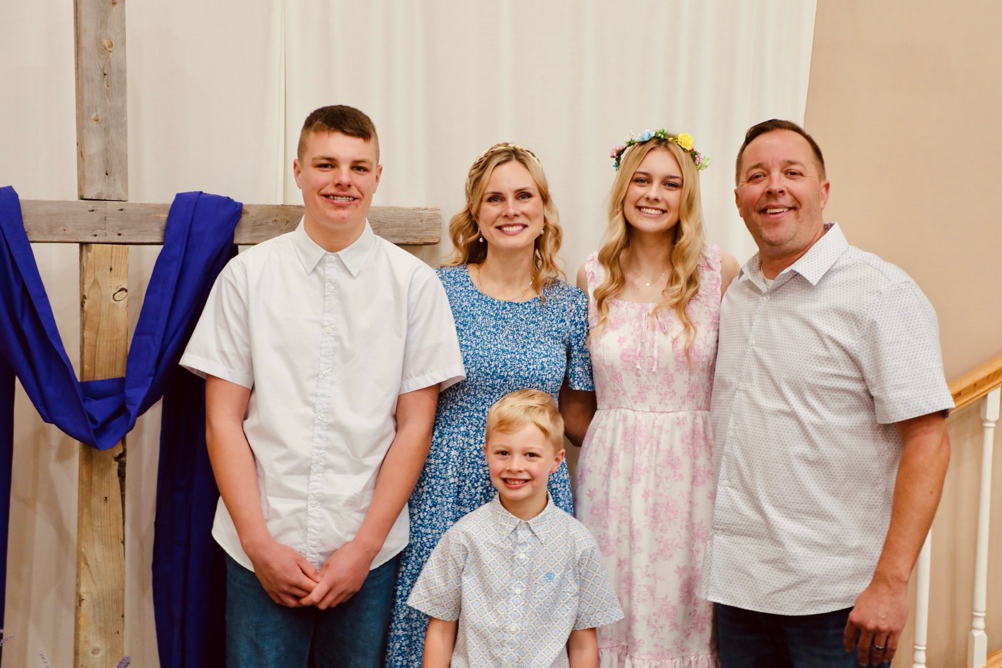 Pastor Jon Jackson with his family — Liz, Victoria, Jameson and Connor